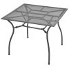 Patio Table 35.4"x35.4"x28.3" Steel Mesh