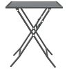 Patio Table 23.6"x23.6"x28.3" Expanded Metal Mesh Anthracite