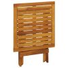 Bistro Table 18.1"x18.1"x18.5" Solid Acacia Wood