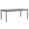 Patio Table Gray 78.7"x39.4"x29.5" Solid Wood Acacia
