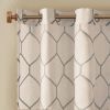 Metallic Geo Embroidered Curtain Panel(Only 1 Pc Panel)