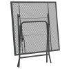 Patio Table 31.5"x31.5"x28.3" Expanded Metal Mesh Anthracite