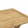 Folding Patio Table 17.7"x17.7"x17.7" Bamboo