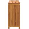 Patio Console Table 43.3"x13.8"x29.5" Solid Wood Acacia