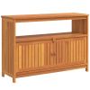 Patio Console Table 43.3"x13.8"x29.5" Solid Wood Acacia