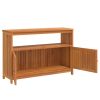Patio Console Table 43.3"x13.8"x29.5" Solid Wood Acacia