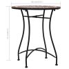 Mosaic Bistro Table Brown 23.6" Ceramic