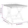 Folding Table Black 17.7"x13.8"x12.6" Poly Rattan