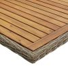 Patio Dining Table Brown 78.7"x39.4"x29.1" Poly Rattan