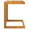 C Table 16.5"x15.7"x19.7" Solid Wood Acacia