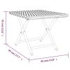 Folding Table Gray 17.7"x13.8"x12.6" Poly Rattan