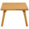 Patio Coffee Table 35.4"x21.7"x13.8" Solid Acacia Wood