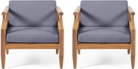 ASTON Outdoor 4 Seater Chat Set with Cushions_LOVESEAT & COFFEE TABLE &CLUB CHAIR
