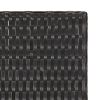 Folding Table Black 17.7"x13.8"x12.6" Poly Rattan