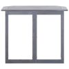 Folding Balcony Table 35.4"x19.7"x29.1" Solid Acacia Wood