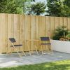Folding Patio Table 21.7"x21.7"x29.5" Bamboo