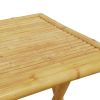 Folding Patio Table 21.7"x21.7"x29.5" Bamboo