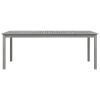 Patio Table Gray 78.7"x39.4"x29.5" Solid Wood Acacia