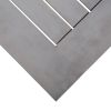 Patio Table Gray 78.7"x39.4"x29.5" Solid Wood Acacia