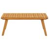 Patio Coffee Table 35.4"x21.7"x13.8" Solid Acacia Wood